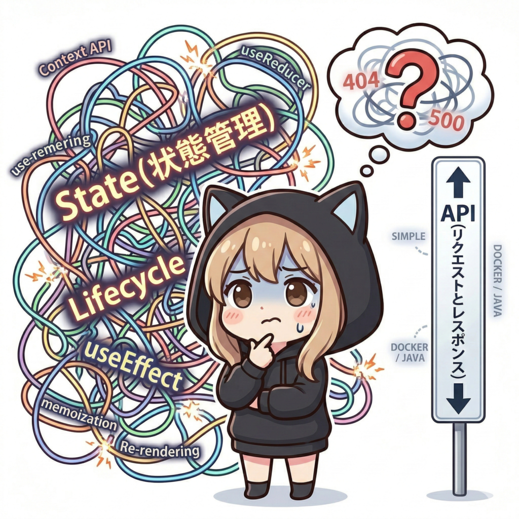 フロントエンドに苦戦している投稿主